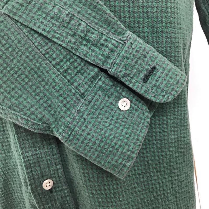 エルエルビーン L.L.Bean シャツ、ブラウス 長袖 長袖シャツ チェックシャツ カラーシャツ 70s 80s M チェック 緑 / グリーン /  メンズ USED 古着 中古 10127832