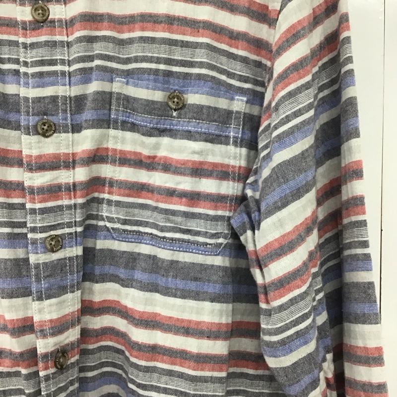 エディーバウアー Eddie Bauer シャツ、ブラウス 長袖 M ボーダー柄 マルチカラー / マルチカラー /  メンズ USED 古着 中古 10141190