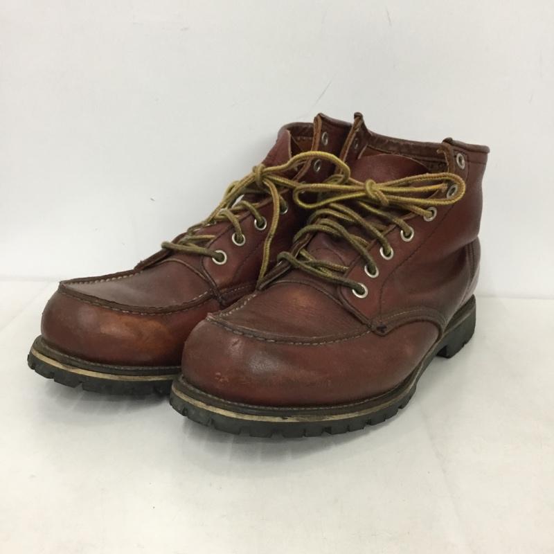 レッドウィング RED WING ブーツ ショートブーツ 09238 6インチ クラシックモック レザー 7E US：7 無地 茶 / ブラウン /  メンズ USED 古着 中古 10145156
