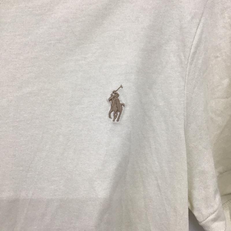 ポロラルフローレン POLO RALPH LAUREN Tシャツ 半袖 半袖カットソー プリントTシャツ クルーネックカットソー M ロゴ、文字 アイボリー / アイボリー /  メンズ USED 古着 中古 10140752
