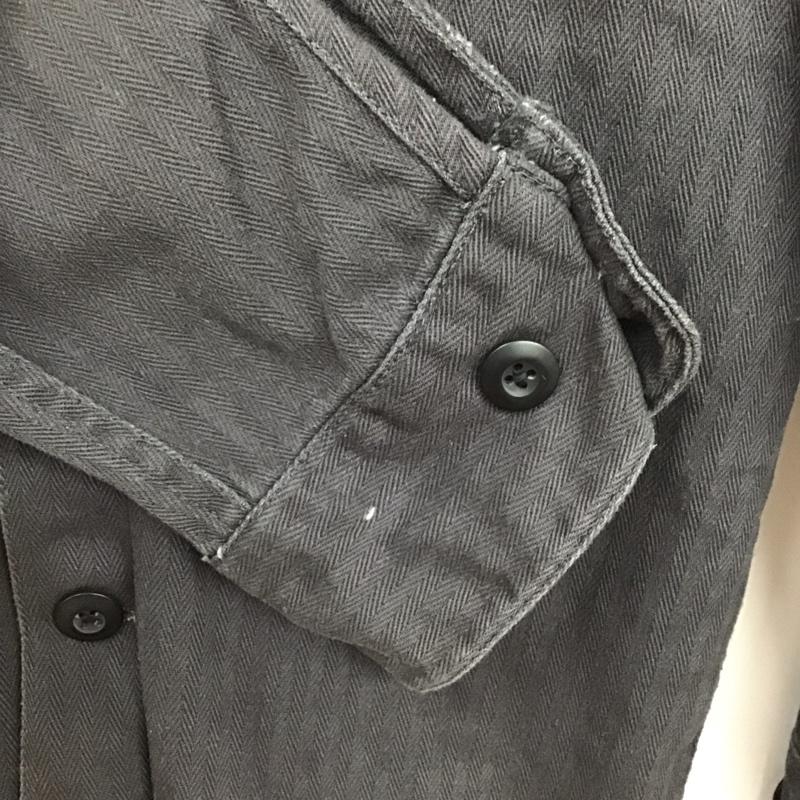 アルファインダストリー Alpha Industries シャツ、ブラウス 長袖 M 無地 黒 / ブラック /  メンズ USED 古着 中古 10129943