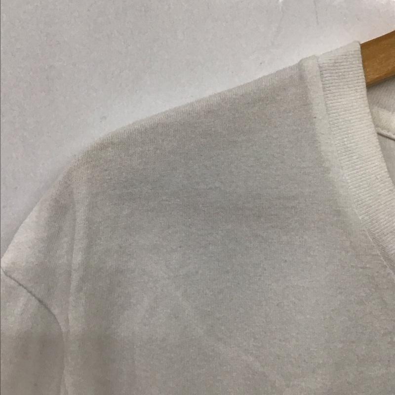 ステューシー STUSSY カットソー 長袖 長袖カットソー プリントカットソー クルーネック L プリント 白 / ホワイト /  メンズ USED 古着 中古 10136247