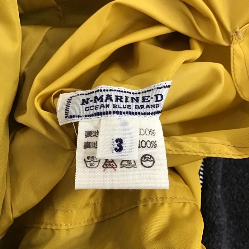 ノースマリンドライブ N-MARINE-D コート コート一般 リバーシブル 3 無地 黄 / イエロー / X チャコールグレー / チャコールグレー /  メンズ USED 古着 中古 10123554