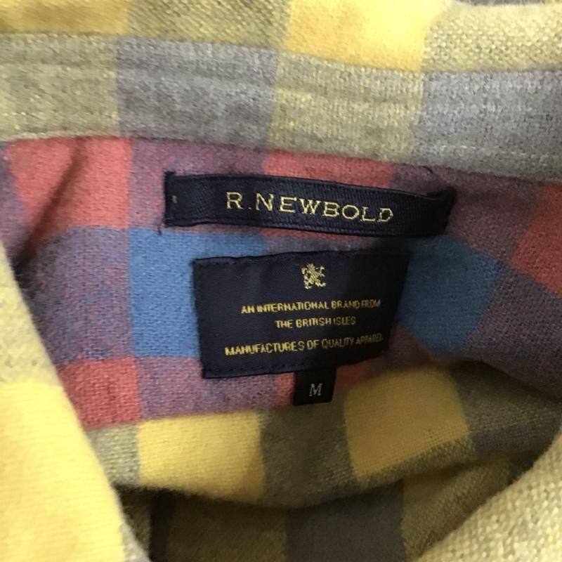 アール・ニューボールド R.NEWBOLD シャツ、ブラウス 長袖 長袖シャツ カラーシャツ ポケットシャツ 長袖カットソー チェックシャツ M チェック マルチカラー / マルチカラー /  メンズ USED 古着 中古 10113745