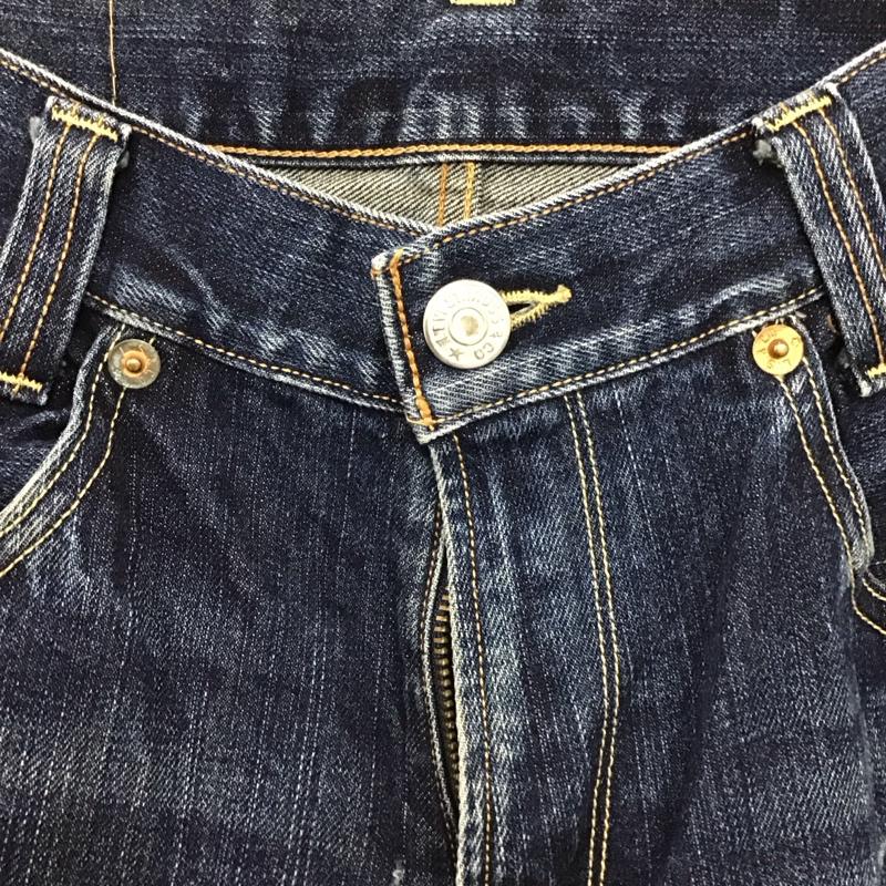 リーバイストラウスアンドコー Levi Strauss & co. パンツ デニム、ジーンズ デニムパンツ ワイドパンツ カジュアルパンツ 33インチ 無地 インディゴ / インディゴ /  メンズ USED 古着 中古 10150043