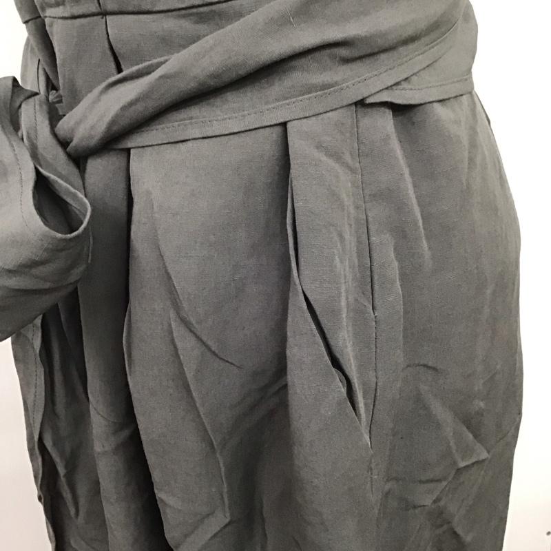 スライ SLY ワンピース ロングスカート 030DSY33-2010 ONE SHOULDER TIE OP ウエストタイ 2 無地 灰 / グレー /  レディース USED 古着 中古 10142284