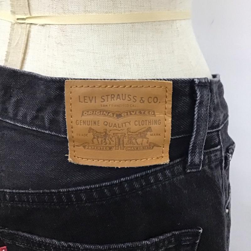 リーバイス Levi s パンツ デニム、ジーンズ 28インチ 無地 黒 / ブラック /  レディース USED 古着 中古 10121270