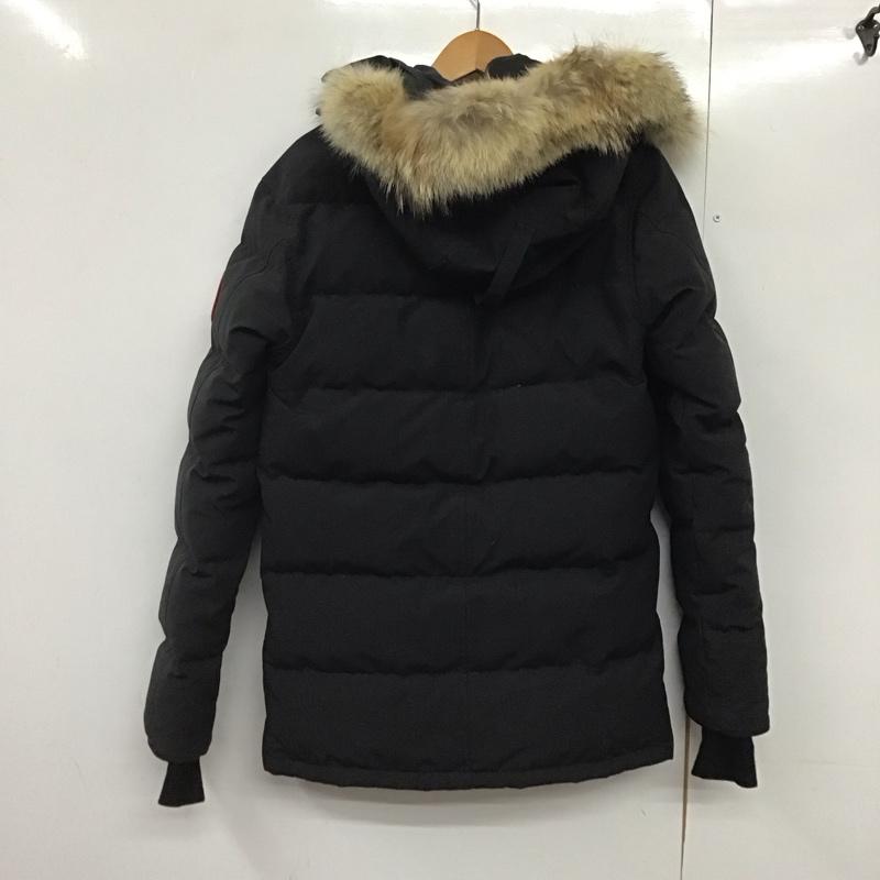 カナダグース CANADA GOOSE ジャケット、上着 ジャンパー、ブルゾン 3805ma カーソンパーカダウンジャケット アウター S ロゴ、文字 黒 / ブラック /  メンズ USED 古着 中古 10144222