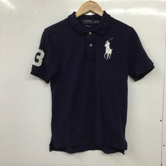 ポロラルフローレン POLO RALPH LAUREN ポロシャツ 半袖 M 無地 紺 / ネイビー /  レディース USED 古着 中古 10134221