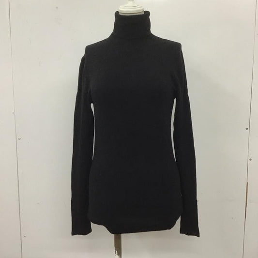 ザラ ZARA ニット、セーター 長袖 5646 112 800 タートルネック 袖ボタン S 無地 黒 / ブラック /  レディース USED 古着 中古 10107379