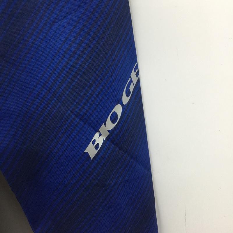 ミズノ MIZUNO Tシャツ 長袖 52MJ9003 空冷機能 UVカット ハイネックバイオギア ゴルフ L ロゴ、文字 青 / ブルー / X 黒 / ブラック /  メンズ USED 古着 中古 10136485