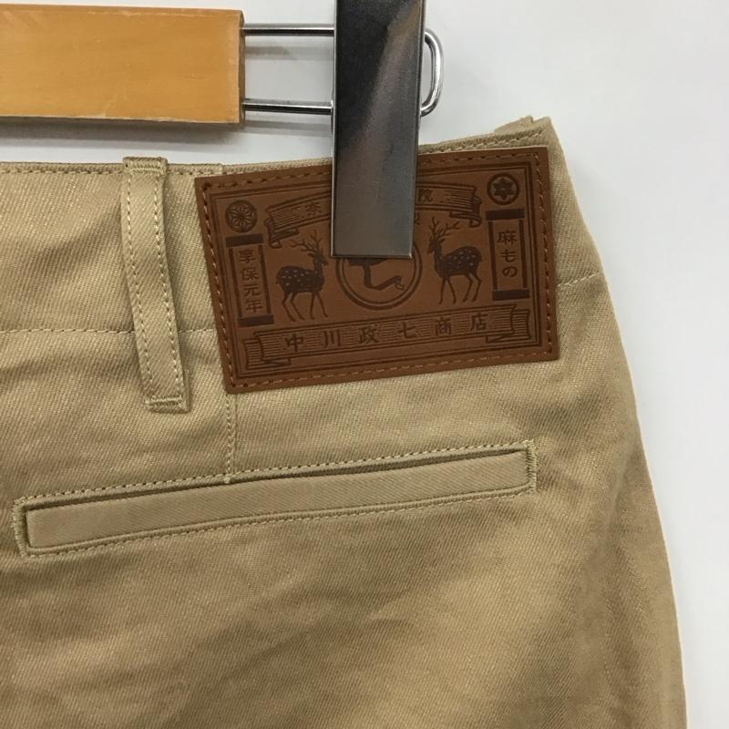 ナカガワマサシチショウテン 中川政七商店 パンツ チノパン テパードパンツ M 無地 ベージュ / ベージュ /  レディース USED 古着 中古 10129668