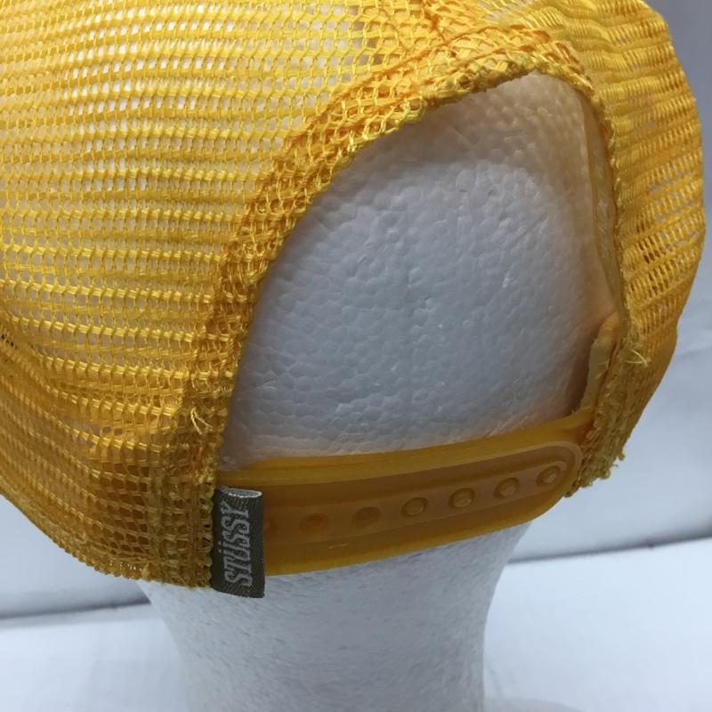 ステューシー STUSSY 帽子 キャップ メッシュキャップ ロゴ、文字 橙 / オレンジ / X ボルドー / ボルドー /  メンズ USED 古着 中古 10108552