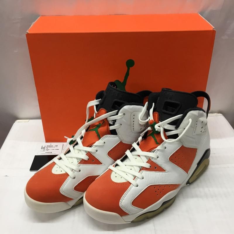 ナイキ NIKE スニーカー スニーカー 384664-145 AIR JORDAN 6 RETRO GATORADE 27.5cm 箱有 27.5cm ロゴ、文字 白 / ホワイト / X 黒 / ブラック / X 橙 / オレンジ /  メンズ USED 古着 中古 10111973