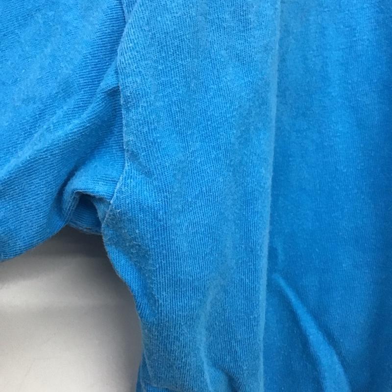 古着 USED Tシャツ 半袖 半袖カットソー プリントTシャツ クルーネックカットソー プリント 青 / ブルー /  メンズ USED 古着 中古 10146646