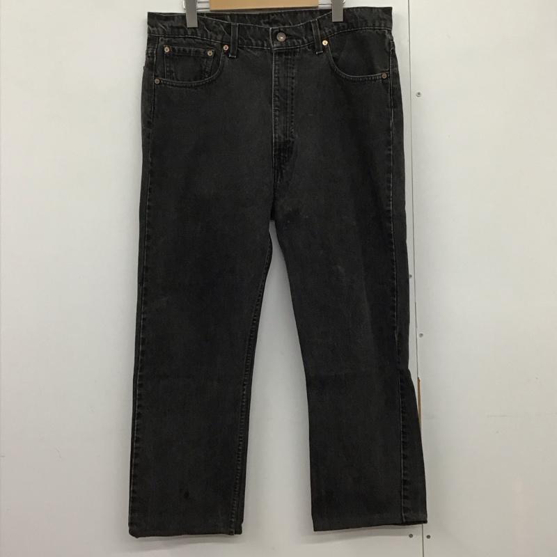リーバイストラウスアンドコー Levi Strauss & co. パンツ デニム、ジーンズ デニムパンツ ワイドパンツ カジュアルパンツ 39インチ 無地 黒 / ブラック /  メンズ USED 古着 中古 10142339