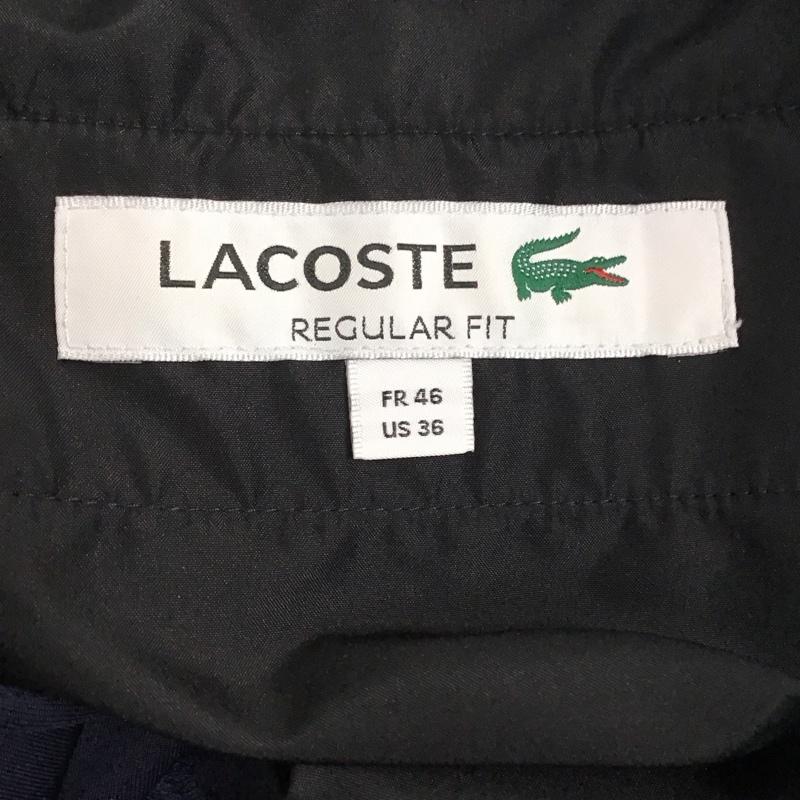 ラコステ LACOSTE パンツ ワークパンツ、ペインターパンツ ワークパンツ ワイドパンツ カジュアルパンツ スポーツウェア 46インチ 無地 紺 / ネイビー /  メンズ USED 古着 中古 10144586