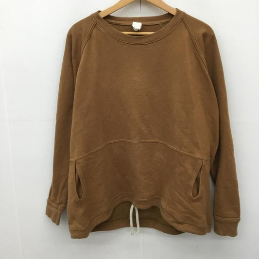 ＵＳフルギ US古着 トレーナー 長袖 o project M 無地 茶 / ブラウン /  メンズ USED 古着 中古 10138259
