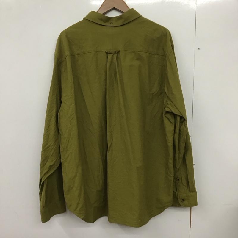 ナイキ NIKE シャツ、ブラウス 長袖 fn3126-307 オックスフォードシャツ 長袖シャツ ボタンダウンシャツ XXL 無地 カーキ / カーキ /  メンズ USED 古着 中古 10132362