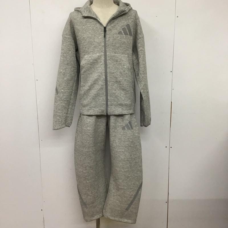 アディダス adidas セットアップ セットアップ jw4752 プレミアムフルジップパーカー スウェットパンツ 2点セット S 無地 灰 / グレー /  メンズ USED 古着 中古 10141323