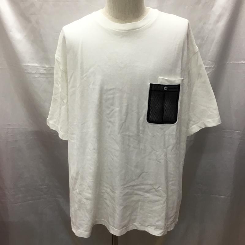 スーパーサンクス SUPERTHANKS Tシャツ 半袖 半袖カットソー プリントTシャツ クルーネックカットソー L 無地 白 / ホワイト /  メンズ USED 古着 中古 10114104