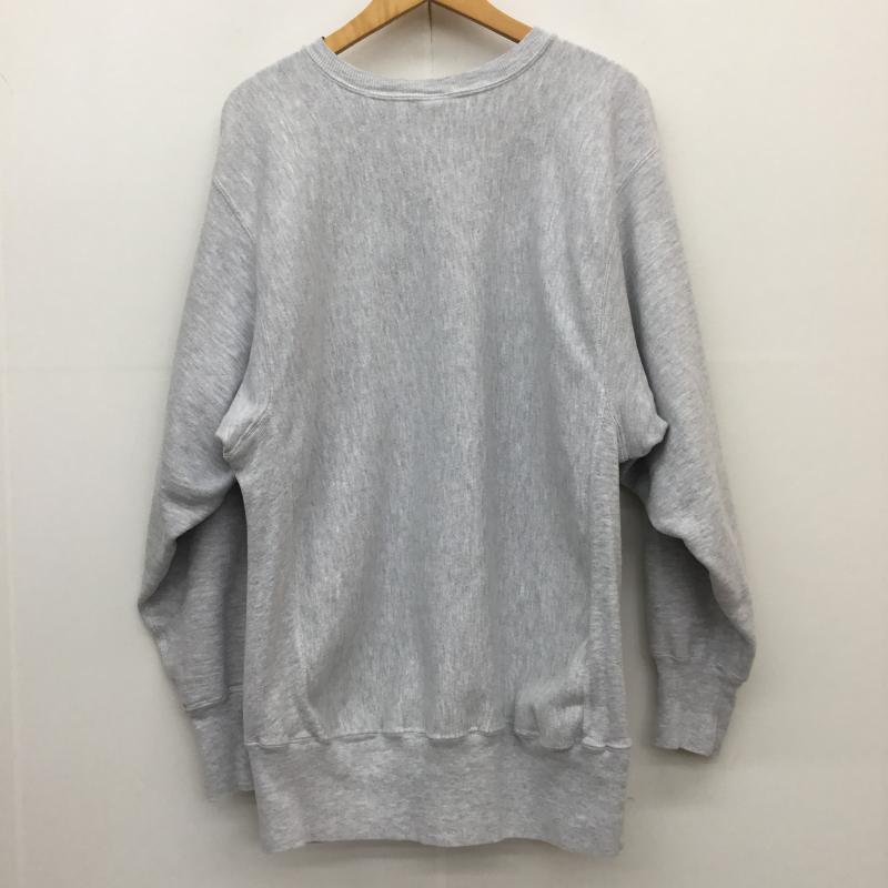 チャンピオン Champion トレーナー 長袖 90’s リバースウィーブ XL ロゴ、文字 灰 / グレー /  メンズ USED 古着 中古 10112606