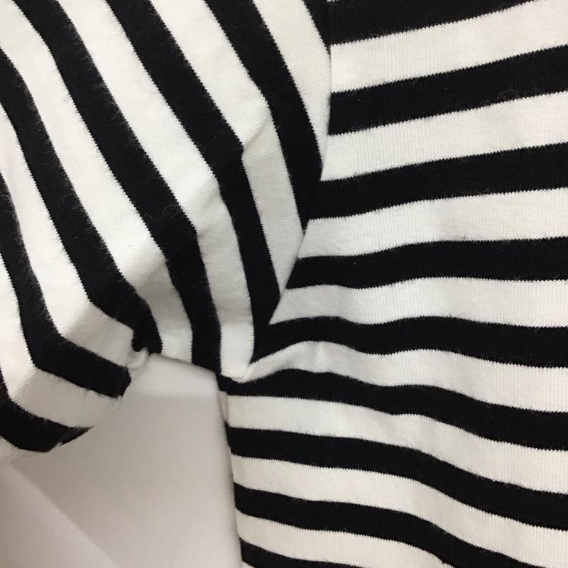 ザノースフェイス THE NORTH FACE Tシャツ 半袖 NT31713 半袖カットソー クルーネックカットソー XL ボーダー柄 白 / ホワイト / X 黒 / ブラック /  メンズ USED 古着 中古 10135930