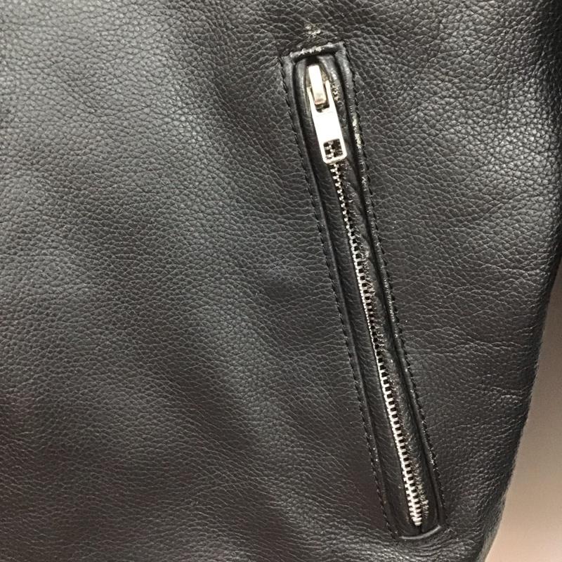 古着 USED ジャケット、上着 レザージャケット M 無地 黒 / ブラック /  メンズ USED 古着 中古 10143354