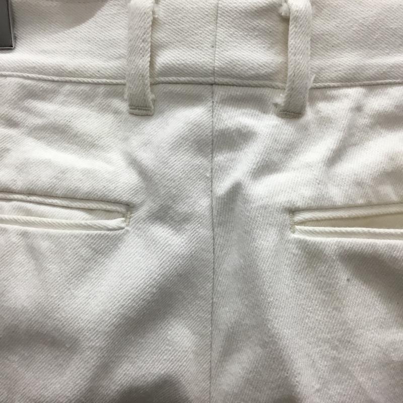 ポートバイアーク PORT BY ARK パンツ デニム、ジーンズ DenimBaggyTrousers デニムパンツ ワイドパンツ バギーパンツ 1 無地 白 / ホワイト /  メンズ USED 古着 中古 10121797