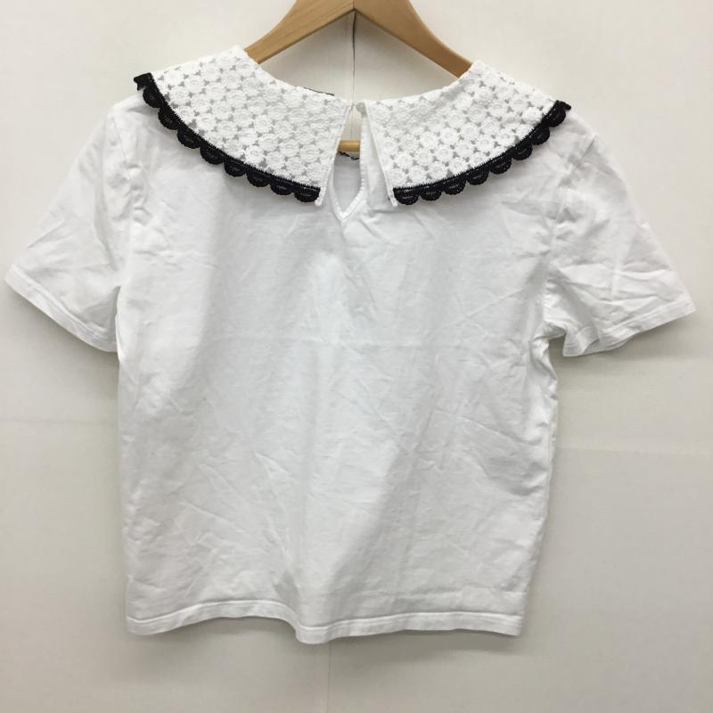 ザラ ZARA カットソー 半袖 S 無地 白 / ホワイト /  レディース USED 古着 中古 10137598