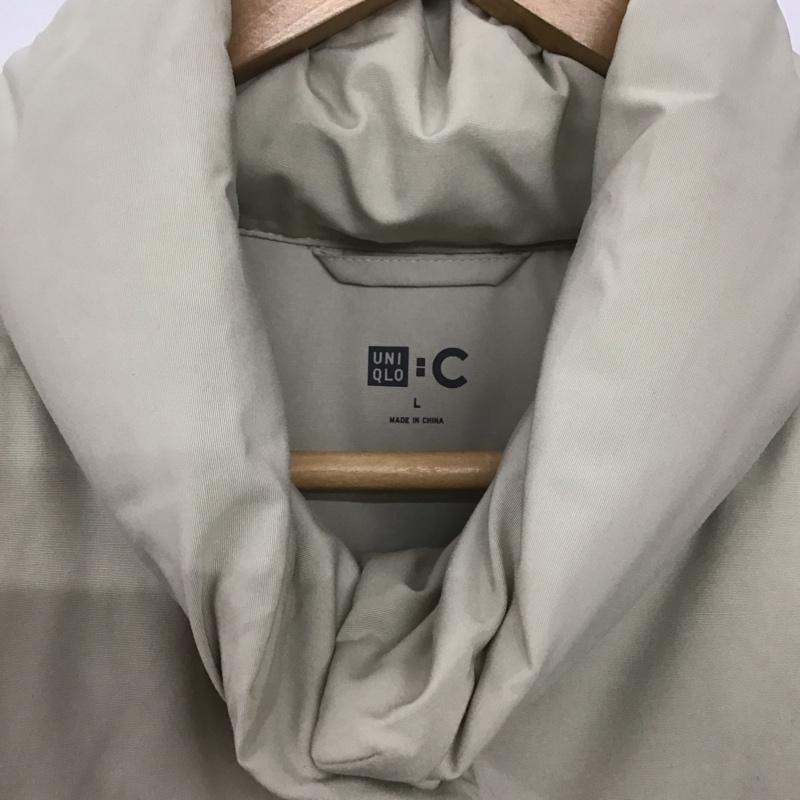 ユニクロ UNIQLO ベスト ベスト 211-472014 ダウンクロップドベスト L 無地 ベージュ / ベージュ /  レディース USED 古着 中古 10145433