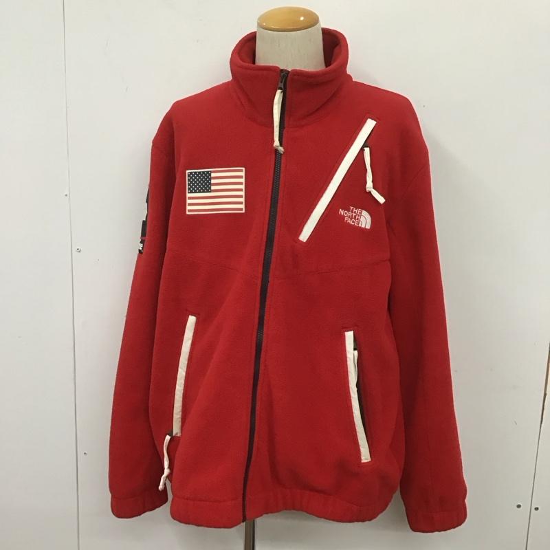 シュプリーム Supreme ジャケット、上着 ジャンパー、ブルゾン nf0a37os 17SS TRANSANTARCTICA フリースジャケット THENORTHFACE コラボ XL ロゴ、文字 赤 / レッド /  メンズ USED 古着 中古 10106324