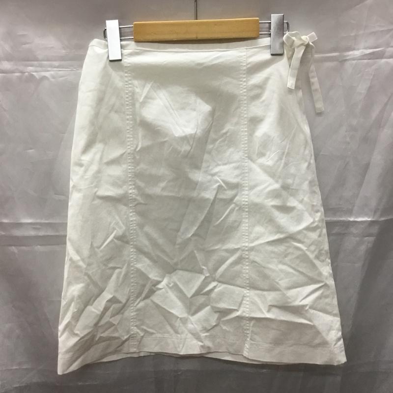 ラルフローレン RALPHLAUREN スカート ひざ丈スカート 7 無地 白 / ホワイト /  レディース USED 古着 中古 10110773