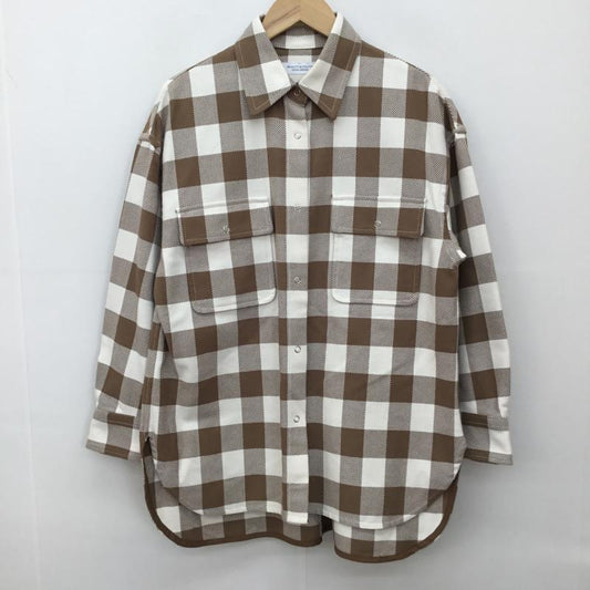 ビューティアンドユースユナイテッドアローズ BEAUTY&YOUTH UNITED ARROWS シャツ、ブラウス 長袖 1611-149-2125 チェック 茶 / ブラウン / X アイボリー / アイボリー /  レディース USED 古着 中古 10141607