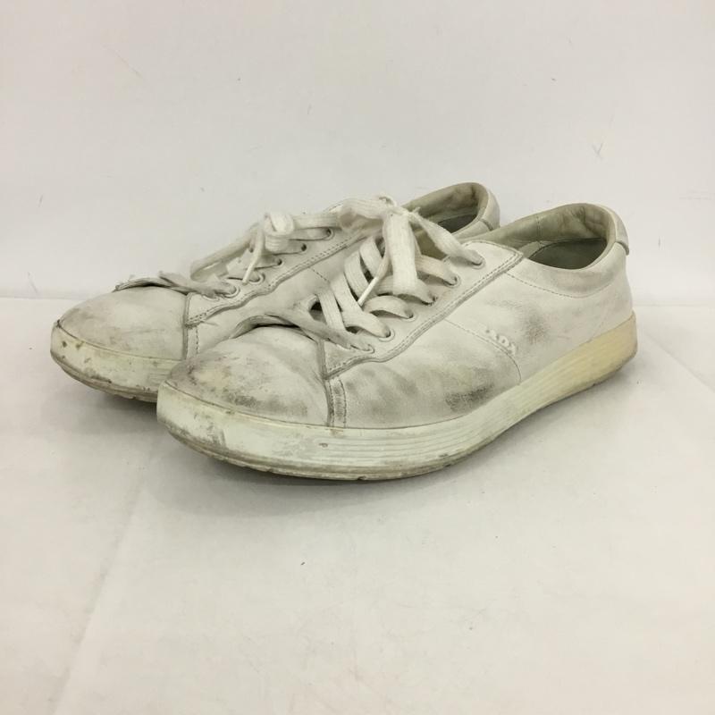 プラダ PRADA スニーカー スニーカー 4E 2860 8 レザー FREE ロゴ、文字 白 / ホワイト /  メンズ USED 古着 中古 10149821