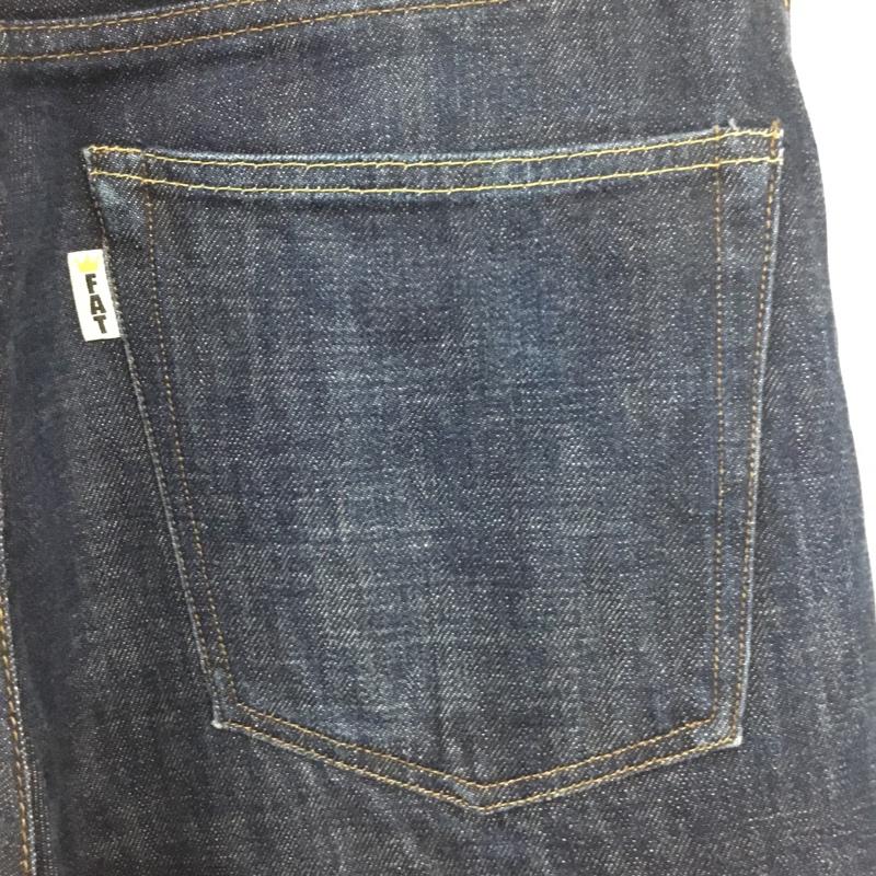 エフエイティー FAT パンツ デニム、ジーンズ デニムパンツ ワイドパンツ ストレートパンツ カジュアルパンツ 無地 インディゴ / インディゴ /  メンズ USED 古着 中古 10115638