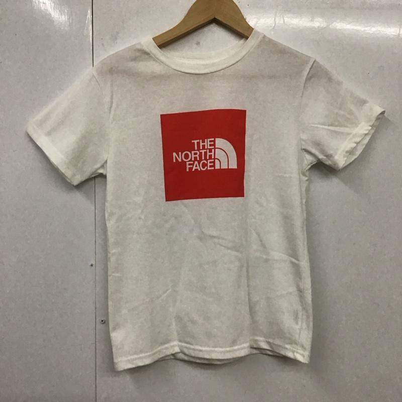 ザノースフェイス THE NORTH FACE Tシャツ 半袖 NTJ32252 ショートスリーブカラードスクエアロゴティー キッズ 150cm 150cm ロゴ、文字 白 / ホワイト /  ボーイズ USED 古着 中古 10118095