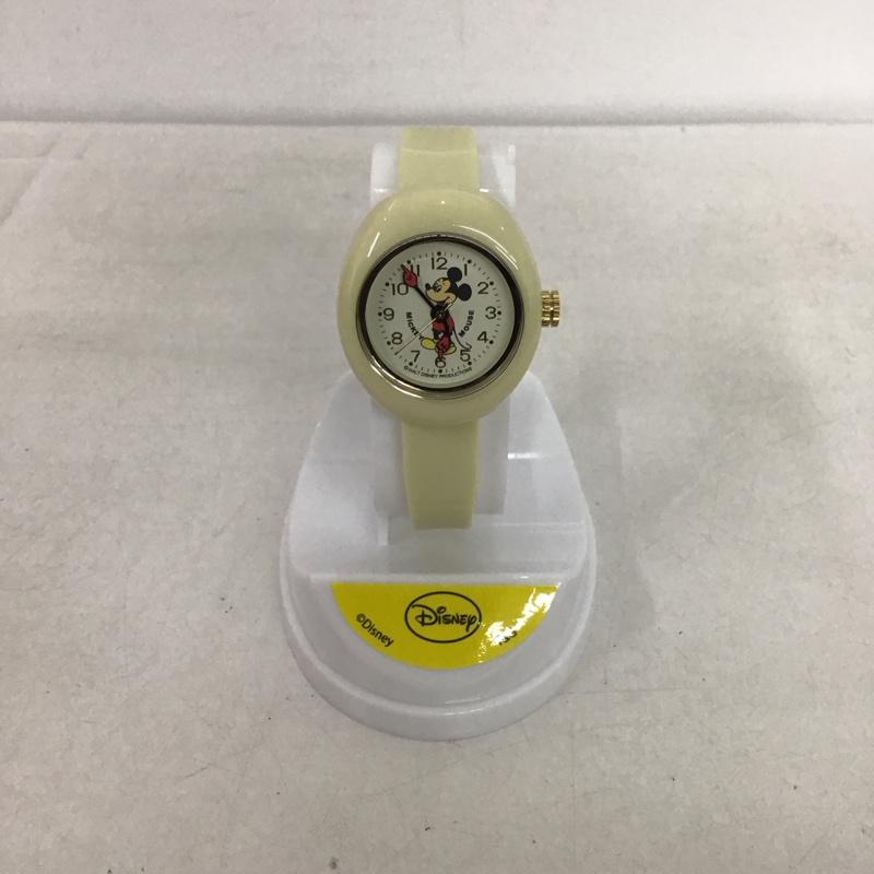 ディズニー Disney 腕時計 アナログ（クォーツ式） DisneyMickey Watch 無地 X キャラクター アイボリー / アイボリー /  レディース USED 古着 中古 10138321