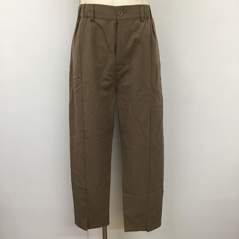ジャーナルスタンダード JOURNAL STANDARD パンツ スラックス 21-030-600-5720-1-0 スラックスパンツ ワイドパンツ カジュアルパンツ L 無地 茶 / ブラウン /  メンズ USED 古着 中古 10112728