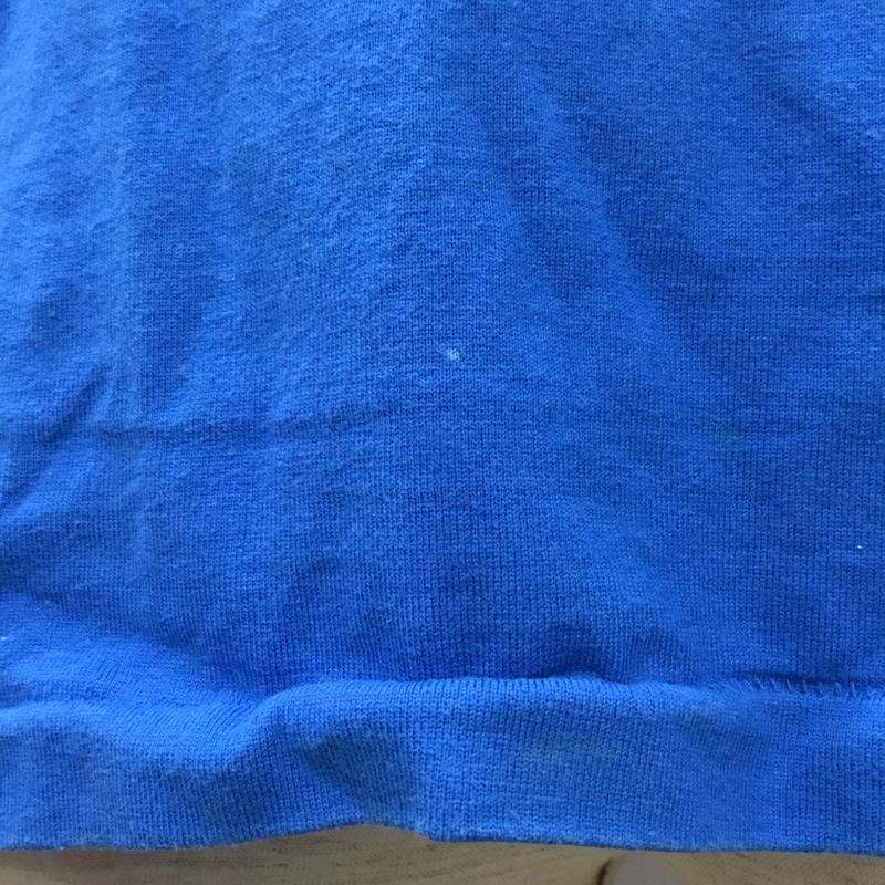 ブルーブルー BLUE BLUE Tシャツ 半袖 700039-171 Vネック 1 ロゴ、文字 青 / ブルー /  メンズ USED 古着 中古 10115522