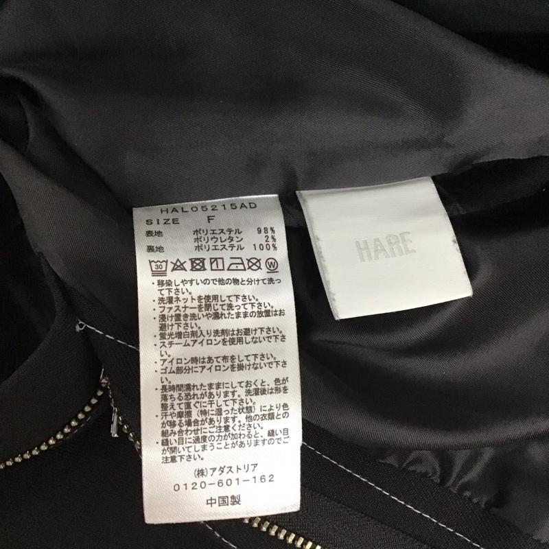 ハレ HARE ボトムス ボトムス HAL05215AD ワイドパンツ センタープレス ステッチ FREE 無地 黒 / ブラック /  レディース USED 古着 中古 10120159