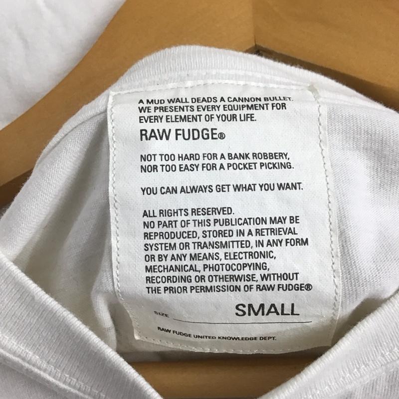 ローファッジ RAW FUDGE Tシャツ 半袖 半袖カットソー プリントTシャツ クルーネックカットソー S プリント 白 / ホワイト /  メンズ USED 古着 中古 10141458