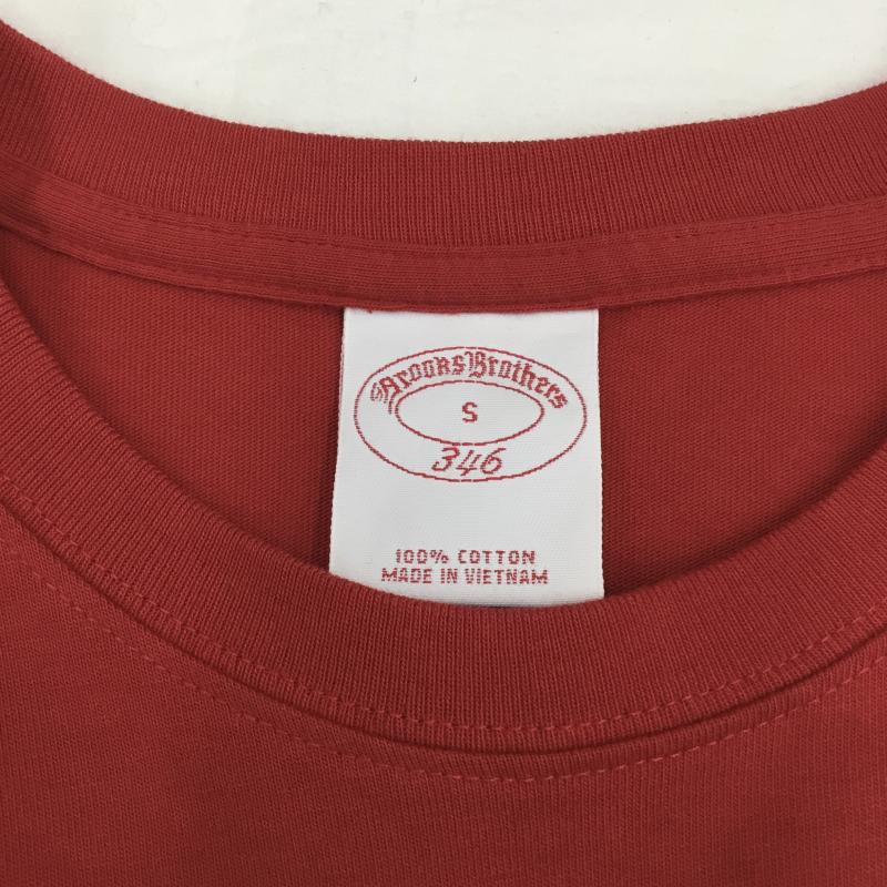 ブルックスブラザーズ BROOKS BROTHERS Tシャツ 半袖 Soft Comfort Short Sleeve T-Shirt S ロゴ、文字 赤 / レッド / X 水色 / ライトブルー /  メンズ USED 古着 中古 10130853
