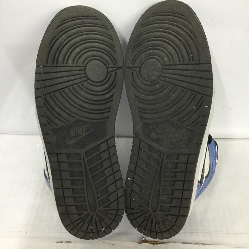 ナイキ NIKE スニーカー スニーカー DD6834-402 AIR JORDAN 1 MID SE 27cm 箱有 27.0cm ロゴ、文字 白 / ホワイト / X 青 / ブルー / X 黒 / ブラック /  メンズ USED 古着 中古 10123980