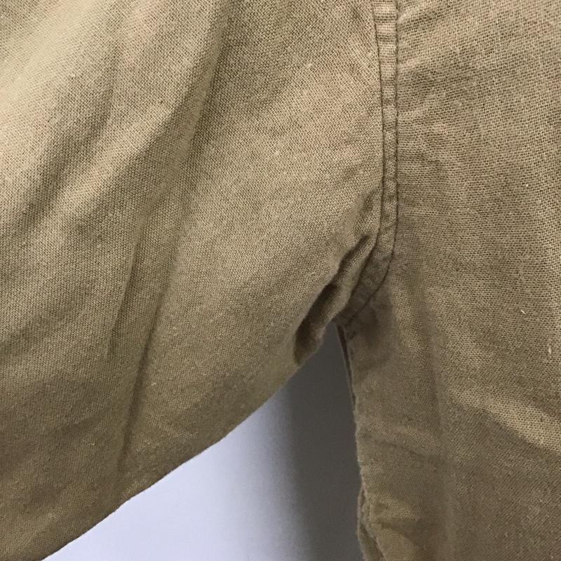 メイプル melple シャツ、ブラウス 長袖 長袖シャツ カラーシャツ ポケットシャツ 長袖カットソー L 無地 ベージュ / ベージュ /  メンズ USED 古着 中古 10120317