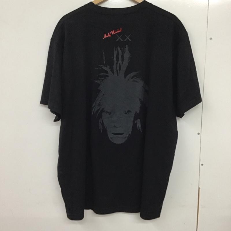 ユニクロ UNIQLO Tシャツ 半袖 341-476352 KAWS Warhol 半袖カットソー プリントTシャツ プリント 黒 / ブラック /  メンズ USED 古着 中古 10132337
