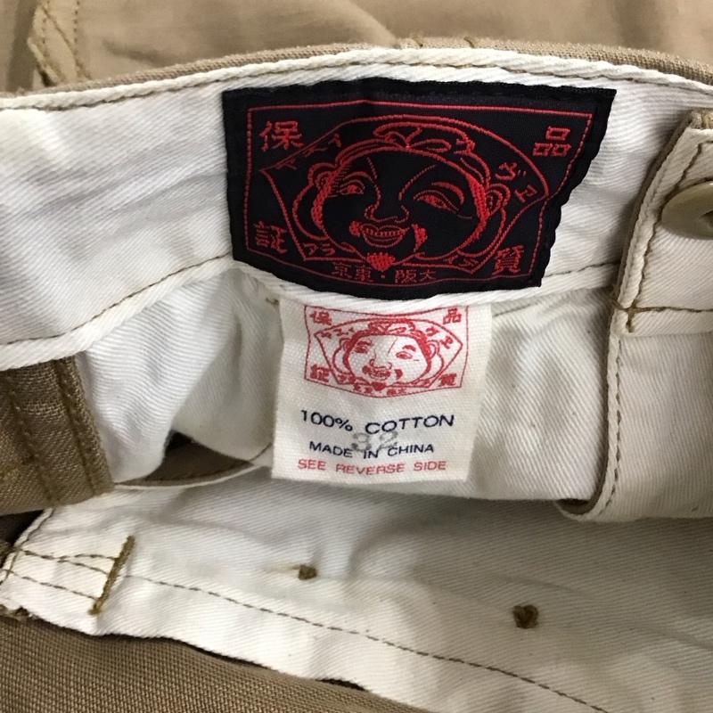 エヴィス EVISU パンツ ワークパンツ、ペインターパンツ ワークパンツ ワイドパンツ カジュアルパンツ 32インチ ロゴ、文字 ベージュ / ベージュ /  メンズ USED 古着 中古 10142568