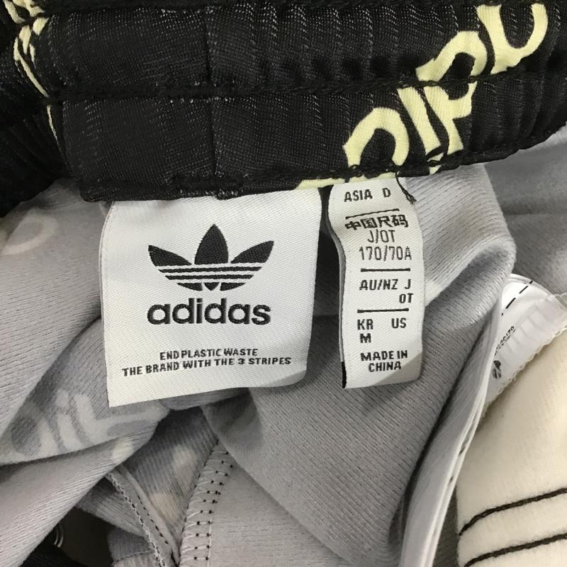 アディダスオリジナルス adidas originals ボトムス ボトムス hm4883 AdibreakMonogramTrackPants ワイドパンツ ジャージ ロゴ、文字 白 / ホワイト / X 黒 / ブラック /  レディース USED 古着 中古 10105823