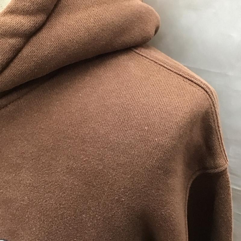 ステューシー STUSSY パーカー 長袖 プルオーバー 裏起毛 バックプリント 2000年代 M ロゴ、文字 茶 / ブラウン /  メンズ USED 古着 中古 10118026