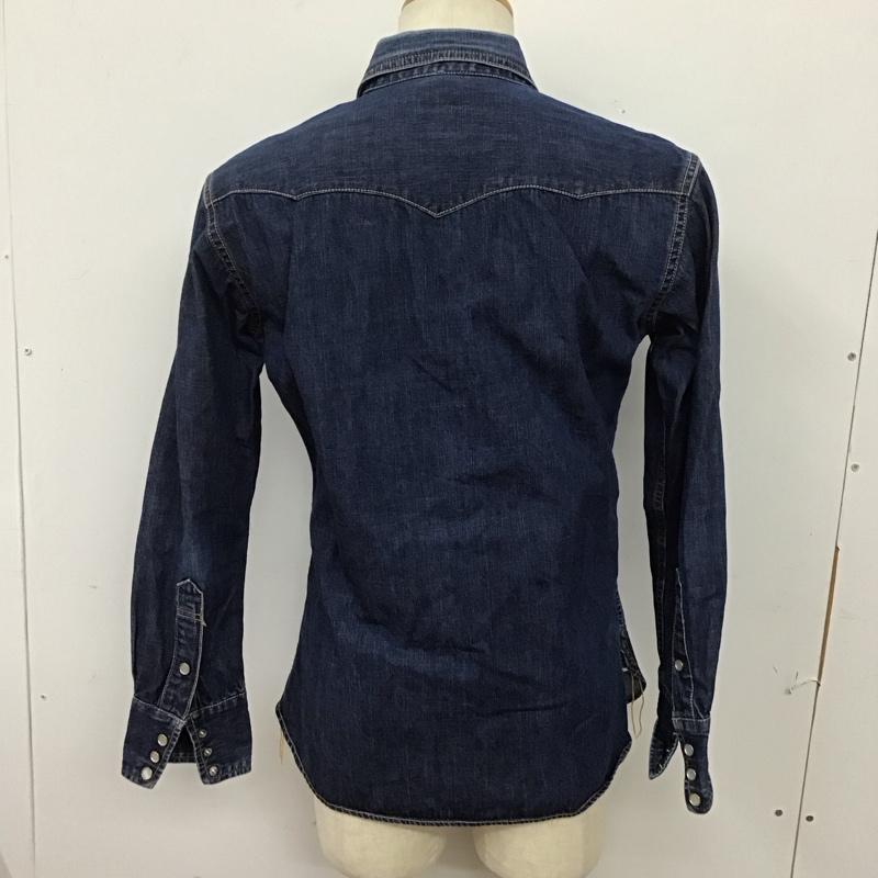 フラットヘッド The Flat Head シャツ、ブラウス 長袖 長袖シャツ デニムシャツ カラーシャツ 40 無地 インディゴ / インディゴ /  メンズ USED 古着 中古 10125971